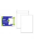 Bismark Pack de 6 Sobres de Papel 90gr - Medidas 184x261mm - Cierre Autoadhesivo - Color Blanco