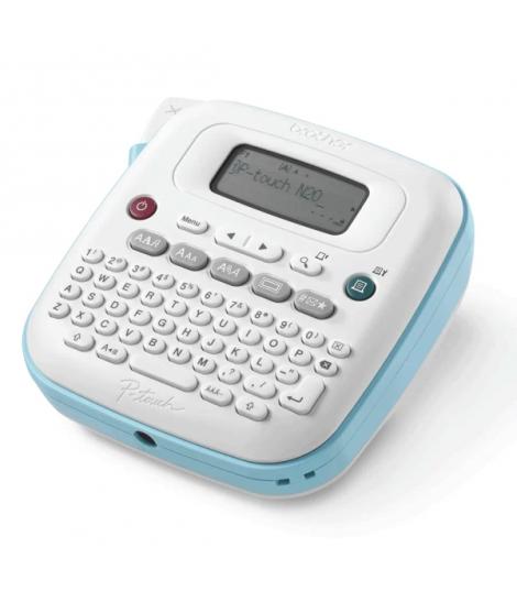 Brother PT-N20 Rotuladora Electronica de Sobremesa Portatil - Pantalla LCD - 3 Tipos de Letra, 15 Marcos y 250 Simbolos - Ancho 