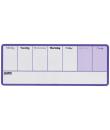 Nobo Planificador Semanal de Pizarra Magnetica Mini 360x140mm - Almohadillas Adhesivas e Imanes para Montaje - Incluye Rotulador