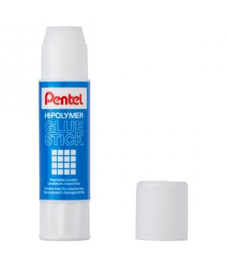 Pentel Hi-Polymer Pegamento en Barra 25gr - Facil Aplicacion - Ideal para Oficina, Hogar y Colegio - Transparente