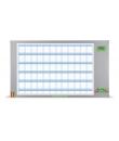 Nobo Performance Plus Planificador Anual de Pizarra Magnetica 725x50x1178mm - Pantalla con Fecha y Hora - Incluye Rotulador y Ki