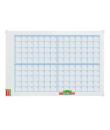 Nobo Performance Planificador Mensual de Pizarra Magnetica 725x53x1045mm - Incluye Kit de Planificacion de Imanes