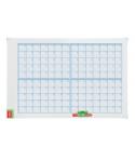 Nobo Performance Planificador Mensual de Pizarra Magnetica 725x53x1045mm - Incluye Kit de Planificacion de Imanes