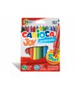 Carioca Joy Pack de 24 Rotuladores - Tinta Superlavable - Punta Fina 2.8mm - Punta Bloqueada - Tapa Ventilada - Color Varios