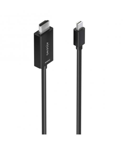 Aisens Cable Conversor MINI DP a HDMI 4K@60HZ - MINI DP/M-HDMI/M - 2.0m - Color Negro