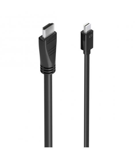 Aisens Cable Conversor MINI DP a HDMI 4K@60HZ - MINI DP/M-HDMI/M - 5.0m - Color Negro