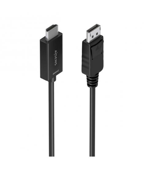 Aisens Cable Conversor DISPLAYPORT a HDMI 4K@60HZ - DP/M-HDMI/M - 0.6m - Color Negro