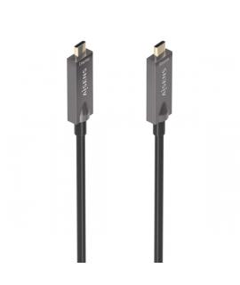 Aisens Cable USB 3.1 GEN2 10GBPS AOC 4K@60HZ 3A 60W E-MARKER - Tipo USB-C/M-USB-C/M - 10m - Color Negro