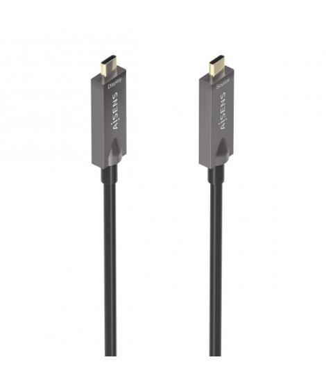 Aisens Cable USB 3.1 GEN2 10GBPS AOC 4K@60HZ 3A 60W E-MARKER - Tipo USB-C/M-USB-C/M - 10m - Color Negro
