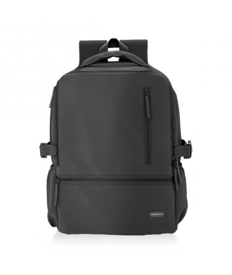 Aisens Mochila Deportiva Repelente al Agua para Portatil 15,6" - Color Negro