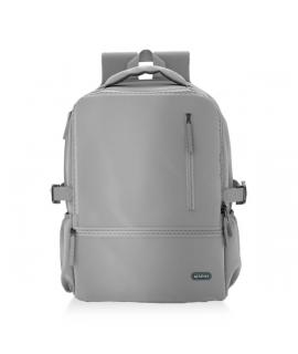 Aisens Mochila Deportiva Repelente al Agua para Portatil 15,6 - Color Gris