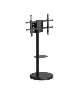 Aisens Soporte de Suelo con Rueda - Bandeja para DVD para Monitor/TV 50kg de 37-86 - Color Negro