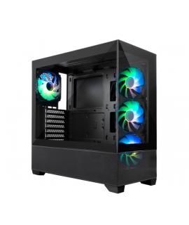 Coolbox GA250 Vision Caja Torre ATX, Micro ATX, Mini-ITX - Frontal y Lateral Cristal Templado - Tamaño HDD 2.5", 3.5" - USB-A 3.