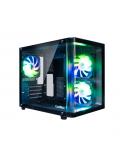 Coolbox GM100 Vision Caja Mini Torre Micro ATX, Mini-ITX - Frontal y Lateral Cristal Templado - Tamaño HDD 2.5" - USB-A 3.0 y Au