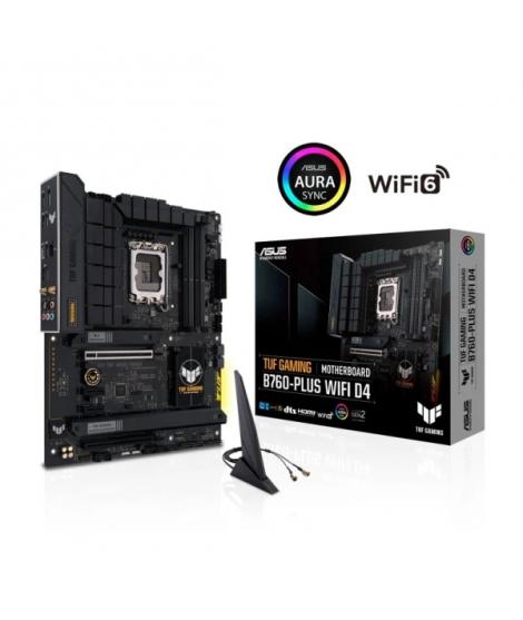 Asus TUF Gaming B670-PLUS WIFI D4 Placa Base Intel PCIe 4.0, DDR4, M.2, 4x Sata III, Ethernet de 2.5Gb, HDMI, USB 2.0, 3.2
