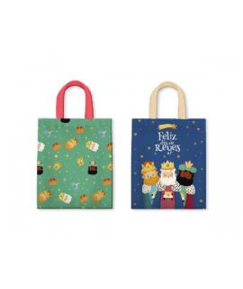Bismark Bolsa Canvas Carton Reyes Magos - Medidas 38x41cm - 2 Diseños