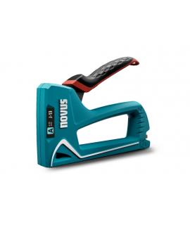 Novus J13 Clavadora/Grapadora - Para Grapas de 4 a 10mm - Carga Inferior con Desbloqueo de Seguridad - Bloqueo del Mango - Indic