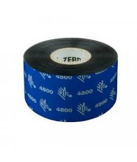 Zebra 4800 Pack de 12 Cintas de Transferencia Termica Original Negro - Resina - Ancho 40mm, Longitud 450m