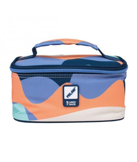 Milan The Fun Bolsa Isotermica Porta Alimentos 1,5L - Incluye 1 Recipiente para Alimentos - Interior Aislante Termico - Apertura