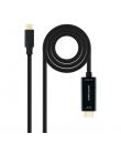 Nanocable Cable Conversor USB-C a HDMI 4K@60HZ - USB-C/M-HDMI/M - 5M - Color Negro