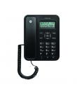 Motorola CT202 Telefono Fijo - Manos Libres - Identificador de Llamadas - Color Negro