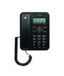 Motorola CT202 Telefono Fijo - Manos Libres - Identificador de Llamadas - Color Negro