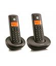 Motorola E202 Telefono Inalambrico Dect + 1 Supletorio - Identificador de Llamada - Contestador - Manos Libres