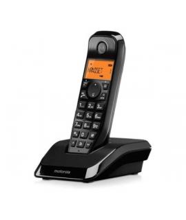 Motorola S1201 Telefono Inalambrico Dect - Identificador de Llamada - Contestador - Manos Libres - Color Negro