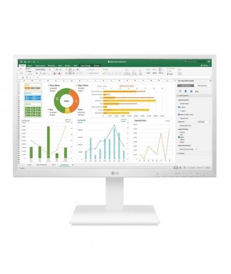 LG Monitor 27" LED IPS FullHD 1080p 60Hz - Respuesta 5ms - Altavoces - Angulo de Vision 178º - 16:9 - USB, VGA, DVI, HDMI, Displ