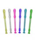 Flauta Dulce Transparente de Colores - Fabricada en Plastico - Ideal para los mas Pequeños - 6 Colores Surtidos