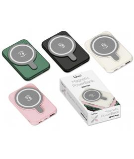 Umay Magnetic Powerbank Magnetica 5000mAh - Salidas USB e Inalambrica - Colores Surtidos Aleatorios