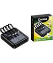 Cegasa Powerbank Solar 4 en 1 5000mAh - Salidas USB-C, Lighting, USB-A, Micro USB - Con Linterna - Color Negro