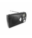 Metronic Radio Portatil AM/FM con Funcion Alarma - Pilas - Color Negro