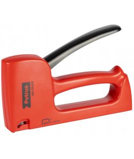Petrus 260 Plus Clavadora/Grapadora - Para Grapas 530/4-10mm - Carga Posterior - Sistema de Bloqueo de Palanca - Color Rojo