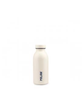 Milan Coleccion 430 Botella Isotermica 0.35L - Doble Pared de Acero Inoxidable - Liquidos Calientes hasta 12h, Frios hasta 24h -