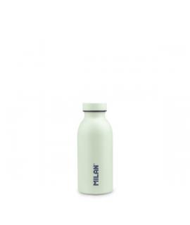 Milan Coleccion 430 Botella Isotermica 0.35L - Doble Pared de Acero Inoxidable - Liquidos Calientes hasta 12h, Frios hasta 24h -