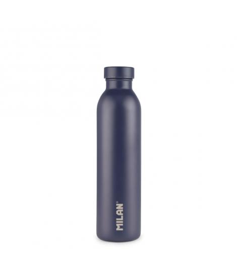 Milan Coleccion 430 Botella Isotermica 0.59L - Doble Pared de Acero Inoxidable - Liquidos Calientes hasta 12h, Frios hasta 24h -