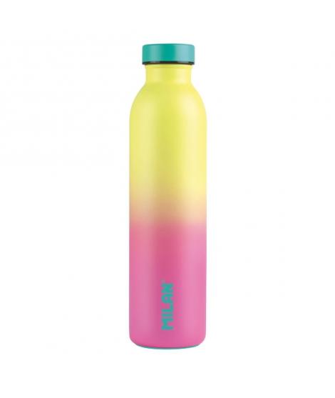 Milan Serie Sunset Botella Isotermica 0.59L - Doble Pared de Acero Inoxidable - Liquidos Calientes hasta 12h, Frios hasta 24h - 
