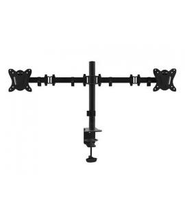 Equip Soporte de Mesa con Brazos Articulados para 2 Monitores 13"-27" - Inclinable y Giratorio - Gestion de Cables - Peso Max 8k