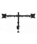Equip Soporte de Mesa con Brazos Articulados para 2 Monitores 13"-27" - Inclinable y Giratorio - Gestion de Cables - Peso Max 8k