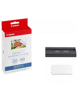 Canon KC-18IF Pack de de Tinta de Color + 18 Hojas de Papel Adhesivo 54x86mm