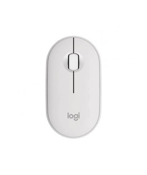 Logitech Pebble Mouse 2 M350s Raton Inalambrico USB 1000dpi - Multidispositivo - Uso Ambidiestro - Color Blanco