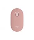 Logitech Pebble Mouse 2 M350s Raton Inalambrico USB 1000dpi - Multidispositivo - Uso Ambidiestro - Color Rosado