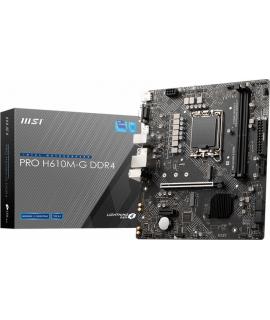 MSI Placa Base PRO H610M-G Intel 1700 2xDDR4 - HDMI, VGA, DP, M.2, USB3.2, MicroATX