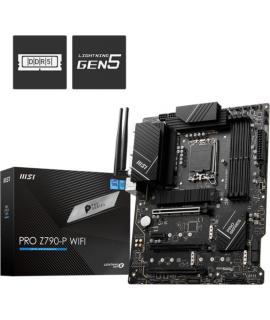 MSI Placa Base PRO Z790-P WIFI Intel 1700 4xDDR5-SDRAM - HDMI, DP, M.2, USB3.2, USB-C, ATX