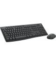 Logitech MK370 Pack Inalambrico USB Teclado Multimedia + Raton 1000dpi 3 Botones - Uso Ambidiestro - Color Negro