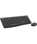 Logitech MK370 Pack Inalambrico USB Teclado Multimedia + Raton 1000dpi 3 Botones - Uso Ambidiestro - Color Negro
