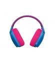 Logitech G435 Auriculares Gaming Inalambricos - Diadema Ajustable - Bluetooth LightSpeed - 2 Microfonos - Color Azul y Frambuesa