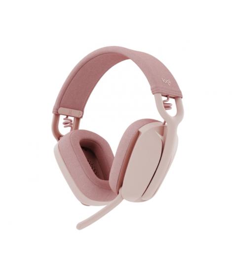 Logitech Zone Vibe 100 Auriculares Inalambricos - Bluetooth 5.2 - Alcance 30 metros - 2 Microfonos - Color Rosado