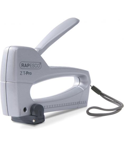 Rapesco Z T-Pro Clavadora/Grapadora - Para Grapas 53/6-8mm - Bloqueo del Mando - Visor del Nivel de Grapas - Color Plata